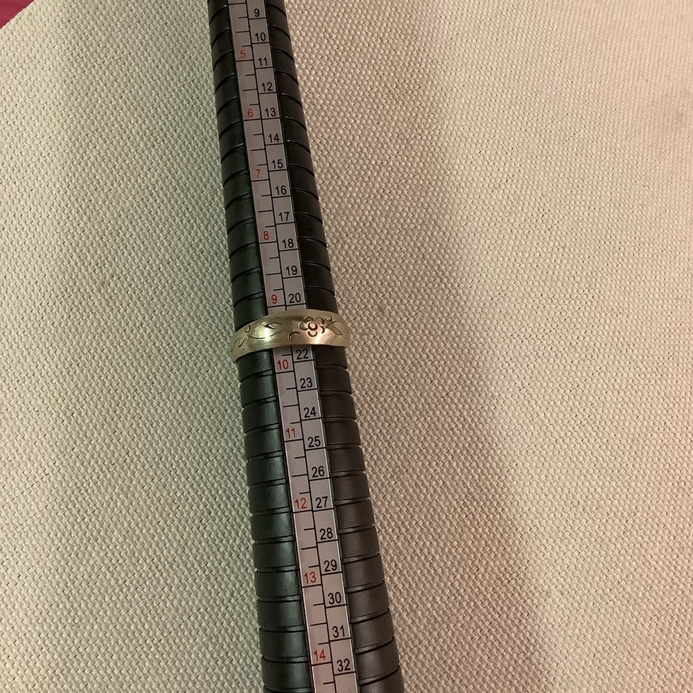 Antique Fine Solid Silver Floral Ring Adjustable - image 6